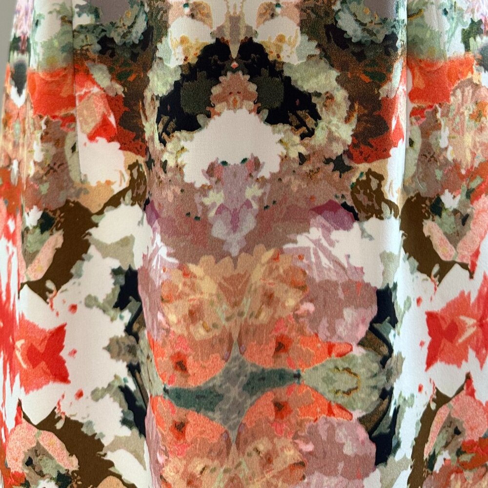 Maggy London Women's Bold Floral Sleeveless Dress Size 8 - Picture 6 of 16